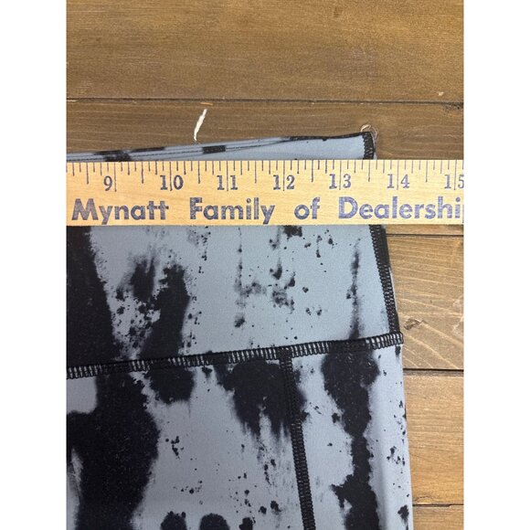 Zyia Active Black & Gray Splatter Print High-Waisted Leggings With Side Pockets - Picture 7 of 7